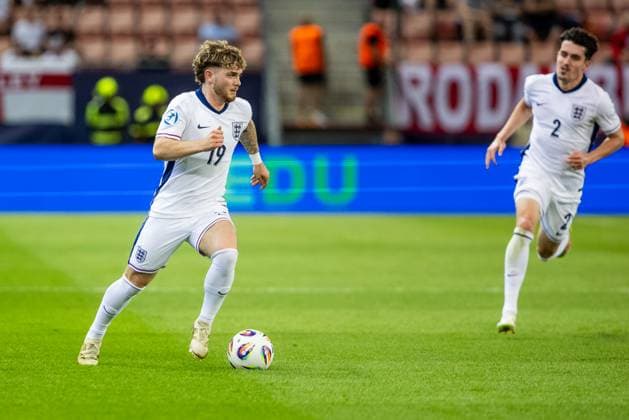 SPAIN U21, U 21 - ENGLAND U21 Harvey Elliott of England during the UEFA European Under-21 Championship 2025 Quarterfinal football match between Spain U21 and England U21. Stadium City Arena, Trnava, Slovakia, June 21, 2025. Photo by Branislav Racko Copyright: xx 080A1670