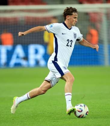 Tyler Morton of England. Spain U21, U 21 v England U21, UEFA U21 Championship, Quarter-final, Stadion Antona Malatinskeho, Slovakia - 21 Jun 2025  Copyright: xNikolaxKrstic Shutterstockx 15367881ek