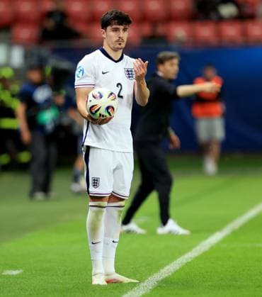 Tino Livramento of England. Spain U21, U 21 v England U21, UEFA U21 Championship, Quarter-final, Stadion Antona Malatinskeho, Slovakia - 21 Jun 2025  Copyright: xNikolaxKrstic Shutterstockx 15367881eu