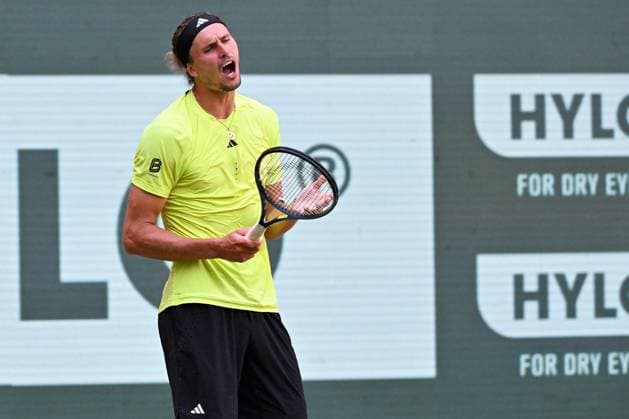 Halle, OWL Arena, 21.06.25, GER, Herren, Tennis, Terra Wortmann Open 2025, Halbfinale Bild: Alexander ZVEREV (Deutschland) Nordrhein-Westfalen Deutschland