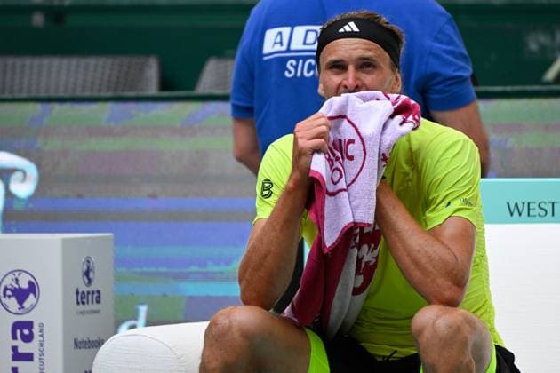 Halle, OWL Arena, 21.06.25, GER, Herren, Tennis, Terra Wortmann Open 2025, Halbfinale Bild: Alexander ZVEREV (Deutschland) Nordrhein-Westfalen Deutschland