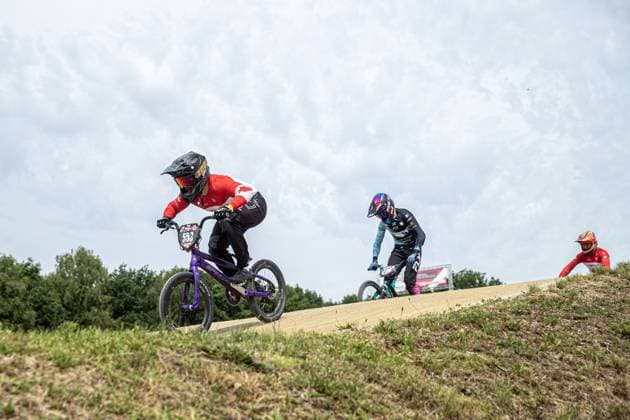 ARNHEM - Junior men in action during the 12th edition of the BMX World Cup on June 22, 2025 in Arnhem. ANP BART STOUTJESDIJK xVIxANPxSportx xxANPxIVx 530295326 originalFilename: 530295326.jpg