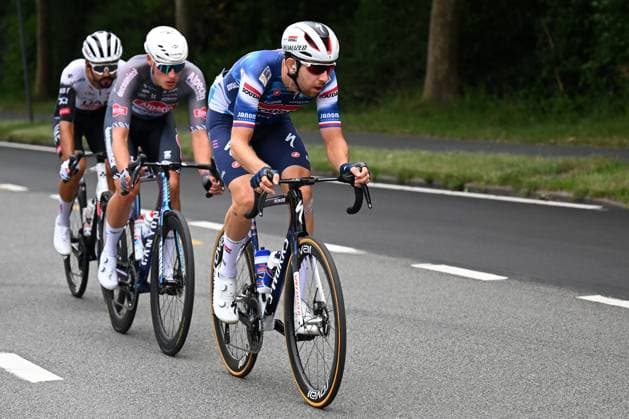 Baloise Belgium Tour 2025 Stage 5 BRUSSEL, BELGIUM - JUNE 22 : Cerny Josef (CZE) of Soudal Quick-Step in action during stage 5 of the 94th edition of Baloise Tour of Belgium an UCI ProSeries 2.Pro cycling road race stage for Men Elite of 183.2 km with start in Brussel and finish in Brussel on June 22, 2025 in Brussel, Belgium, 22 06 2025 ( Motordriver Guy De Vuyst - Brussel Belgium  Copyright: xTomasxSiskx