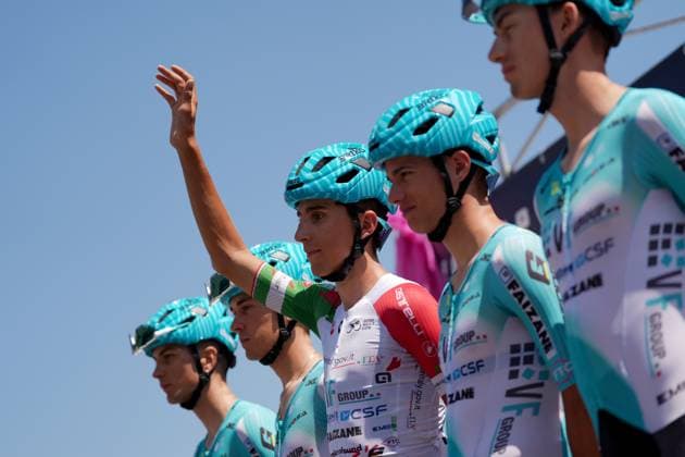 Turconi Filippo of Vf Group Bardianicsf-Faizane during the stage 8 of the Giro Next Gen 2025, from Pinerolo (To) to Pinerolo (To), 147 km, Italy - Sunday, June 22, 2025. - cycling.  Copyright: xGianxMattiaxD Alberto LaPressex