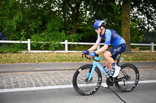Baloise Belgium Tour 2025 Stage 5 BRUSSEL, BELGIUM - JUNE 22 : Tene Rotem (ISR) of Israel - Premier Tech in action during stage 5 of the 94th edition of Baloise Tour of Belgium an UCI ProSeries 2.Pro cycling road race stage for Men Elite of 183.2 km with start in Brussel and finish in Brussel on June 22, 2025 in Brussel, Belgium, 22 06 2025 ( Motordriver Guy De Vuyst - Brussel Belgium  Copyright: xTomasxSiskx
