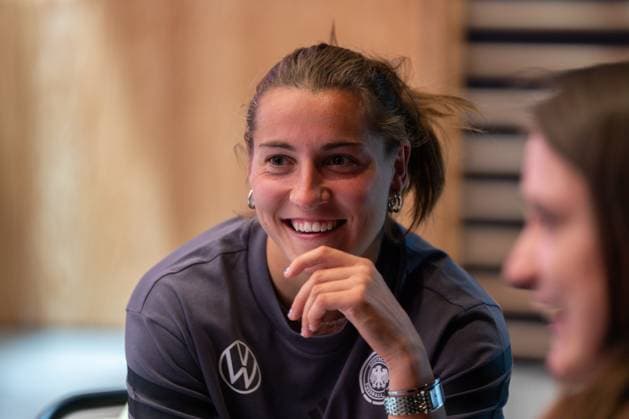 Media Day, DFB Frauen Nationalmannschaft, 22.06.2025 Carlotta Wamser (Deutschland, 5) Media Day, DFB Frauen Nationalmannschaft, Adidas World of Sports, Herzogenaurach, 22.06.2025 Copyright: xBEAUTIFULxSPORTS Boscox