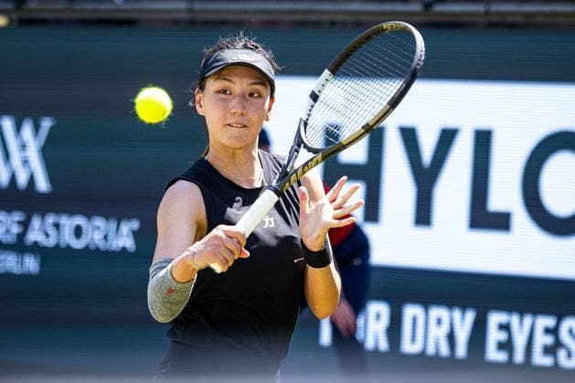 Xinyu WANG CHN, Berlin Tennis Open by HYLO 2025, Berlin, LTTC Rot-Weiß , 22.06.2025, Copyright: xClaudioxGärtnerx