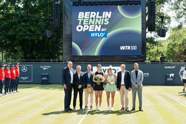 22.06.2025,die Tschechin Marketa Vondrousova hat den Titel bei den Berlin Tennis Open by HYLO 2025 WTA, Tennis Damen gewonnen. Die Wimbledonsiegerin von 2023 setzte sich in drei Sätzen gegen die Chinesin Wang Xinyu durch. 7:6 (12:10), 4:6, 6:2