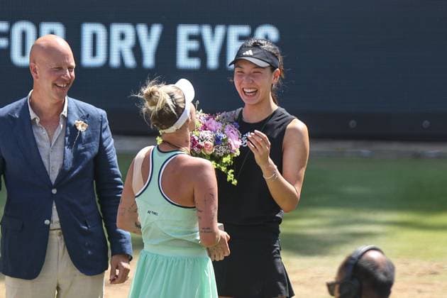 2025.06.22 Berlin Steffi Graf Stadiom tenis Berlin Tennis Open by Hylo final 2025 Vondrousova Marketa - Wang Xinyu N z Wang Xinyu Vondrousova Marketa winner win zwyciestwo Steffi Graf Stadion Foto Szymon Gorski PressFocus 2025.06.22 Berlin Steffi Graf Stadiom tennis Berlin Tennis Open by Hylo Final 2025 Vondrousova Marketa - Wang Xinyu Wang Xinyu Vondrousova Marketa winner win zwyciestwo Steffi Graf Stadion Credit: Szymon Gorski PressFocus NEWSPIX.PL --- newspix.pl 