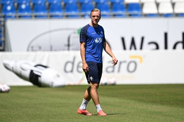 Isac Lidberg (SV Darmstadt 98, 07) beim Training, GER, Trainingsauftakt, SV Darmstadt 98 Fussball, 2. Bundesliga, Spielzeit 2025 2026, 22.06.2025 GER, Trainingsauftakt, SV Darmstadt 98 Fussball, 2. Bundesliga, Spielzeit 2025 2026, 22.06.2025 Darmstadt