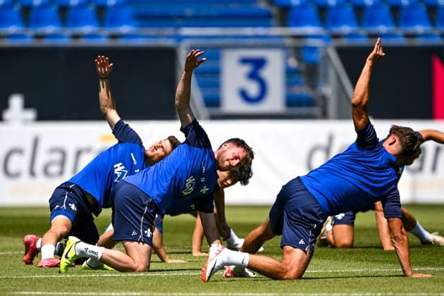 Matthias Bader (SV Darmstadt 98, 26) beim Training, GER, Trainingsauftakt, SV Darmstadt 98 Fussball, 2. Bundesliga, Spielzeit 2025 2026, 22.06.2025 GER, Trainingsauftakt, SV Darmstadt 98 Fussball, 2. Bundesliga, Spielzeit 2025 2026, 22.06.2025 Darmstadt
