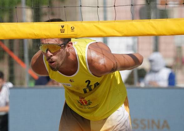 Volleyball World Beach Tour Futures Messina Ranghieri and Marchetto (ITA) play against Cottafava and Dal Corso (ITA) in the final for first place in the men s tournament in Messina, Italy, on June 22, 2025. Messina Italy  Copyright: xGabrielexMaricchiolox originalFilename:maricchiolo-volleyba250622_npDZO.jpg