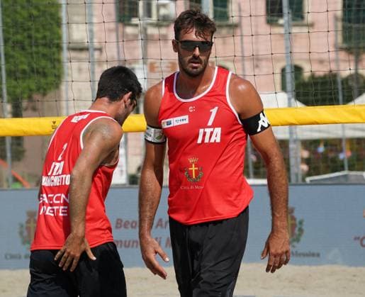 Volleyball World Beach Tour Futures Messina Ranghieri and Marchetto (ITA) play against Cottafava and Dal Corso (ITA) in the final for first place in the men s tournament in Messina, Italy, on June 22, 2025. Messina Italy  Copyright: xGabrielexMaricchiolox originalFilename:maricchiolo-volleyba250622_npBSZ.jpg