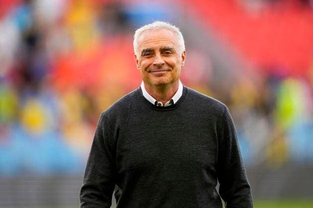 Darren Bazeley head coach New Zealand All Whites v Ukraine, The Canadian Shield men™s football tournament in Toronto, Canada on Tuesday 10 June 2025. Photo: Kevin Sousa Toronto Canada Copyright: xKevinxSousax xx KS205385.ARW