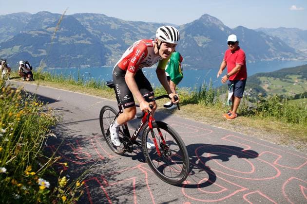 TDS 8.Etappe Georg Zimmermann GER Team Intermarche Wanty 22.06.2025 Emmetten, SCHWEIZ, Herren Tour de Suisse 8.Etappe Beckenried - Stockhuette Georg Zimmermann GER Team Intermarche Wanty
