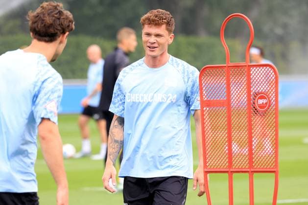 DEU, DFL, 2. FBL Hertha BSC, Training, 23.06.2025, Sportforum, Berlin, DEU, DFL, 2. FBL Hertha BSC, Training, im Bild Sebastian Groenning (Hertha BSC Berlin 88) DFL - regulations prohibit any use of Photographs as image sequences and or quasi-video