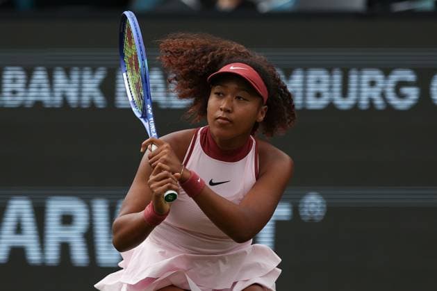 Bad Homburg am 23.06.2025 Tennis Damen Turnier WTA, Tennis Damen 500 Bad Homburg Open powered by Solarwatt 2025 Match Naomi Osaka (JPN) gegen Olga Danilovic (SER) v.l., Naomi Osaka (JPN) nachdenklich Copyright: JoaquimxFerreira