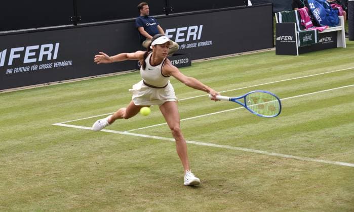 23.06.2025 Bad Homburg OPEN 2025 Tennis Damen Turnier WTA, Tennis Damen Match Naomi Osaka (JPN) gegen Olga Danilovic (SER) Bild zeigt: Olga Danilovic (SER