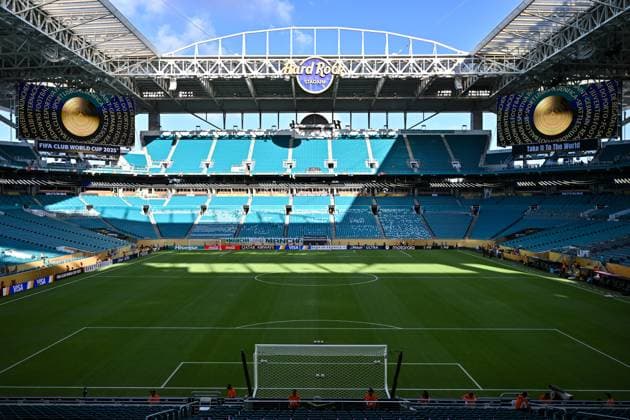 FIFA Club World Cup; Inter Miami CF - Palmeiras Sao Paulo; 23.06.2025 Ein Blick in das Hard Rock Stadium von Miami - Florida Symbolbild Stadionfoto Stadionbild Stadion Arena FIFA Club World Cup: Inter Miami CF - Palmeiras Sao Paulo, Hard Rock Stadium am 23.06.2025 NOT FOR SALE IN USA *** FIFA Club World Cup Inter Miami CF Palmeiras Sao Paulo 23 06 2025 A view into the Hard Rock Stadium of Miami Florida symbolic picture stadium picture stadium picture stadium arena FIFA Club World Cup Inter Miami CF Palmeiras Sao Paulo, Hard Rock Stadium on 23 06 2025 NOT FOR SALE IN USA Copyright: xBEAUTIFULxSPORTS Goldbergx