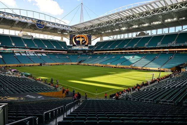 FIFA Club World Cup; Inter Miami CF - Palmeiras Sao Paulo; 23.06.2025 Ein Blick in das Hard Rock Stadium von Miami - Florida Symbolbild Stadionfoto Stadionbild Stadion Arena FIFA Club World Cup: Inter Miami CF - Palmeiras Sao Paulo, Hard Rock Stadium am 23.06.2025 NOT FOR SALE IN USA *** FIFA Club World Cup Inter Miami CF Palmeiras Sao Paulo 23 06 2025 A view into the Hard Rock Stadium of Miami Florida symbolic picture stadium picture stadium picture stadium arena FIFA Club World Cup Inter Miami CF Palmeiras Sao Paulo, Hard Rock Stadium on 23 06 2025 NOT FOR SALE IN USA Copyright: xBEAUTIFULxSPORTS Goldbergx