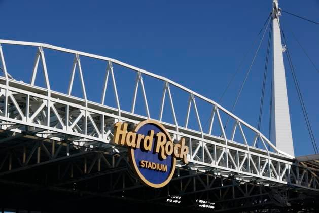 Inter Miami CF v SE Palmeiras: Group A - FIFA Club World Cup 2025 Hard Rock stadium logo before the FIFA Club World Cup 2025 group A match between Internacional CF Miami and SE Palmeiras at Hard Rock Stadium on June 23, 2025 in Miami Gardens, Florida. Miami Gardens Hard Rock Stadium FL United States Copyright: xRichardxSellers Sportsphoto APLx 14128797