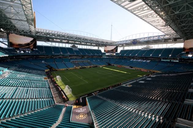 Inter Miami CF v SE Palmeiras: Group A - FIFA Club World Cup 2025 A general view of the Hard Rock Stadium before the FIFA Club World Cup 2025 group A match between Internacional CF Miami and SE Palmeiras at Hard Rock Stadium on June 23, 2025 in Miami Gardens, Florida. Miami Gardens Hard Rock Stadium FL United States Copyright: xRichardxSellers Sportsphoto APLx 14128883