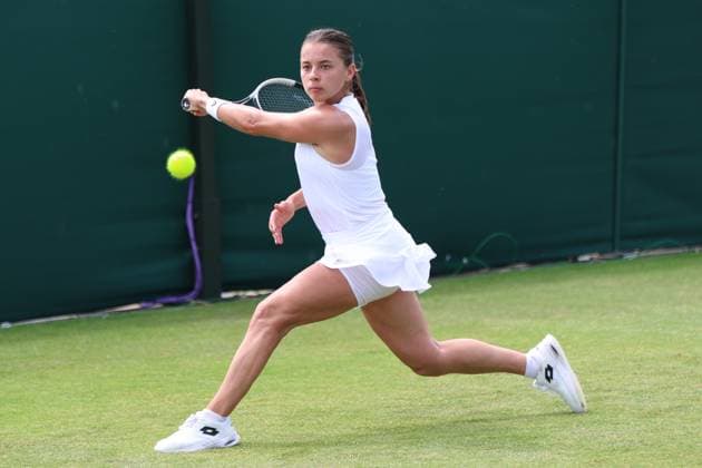 TENIS WIMBLEDON 2025 LONDYN 240625 N Z MAJA CHWALINSKA W PIERWSZEJ RUNDZIE KWALIFIKACJI MARCIN CHOLEWINSKI NEWSPIX.PL TENNIS WIMBLEDON 2025 LONDON 24062025 MAJA CHWALINSKA IN THE FIRST ROUND OF QUALIFICATION --- newspix.pl POLAND OUT! 