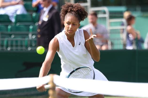 TENIS WIMBLEDON 2025 LONDYN 240625 N Z BRYTYJKA RANAH AKUA STOIBER W PIERWSZEJ RUNDZIE KWALIFIKACJI W MECZU PRZECIWKO KATARZYNA KAWA MARCIN CHOLEWINSKI NEWSPIX.PL TENNIS WIMBLEDON 2025 LONDON 24062025 RANAH AKUA STOIBER OF UNITED KINGDOM IN THE FIRST ROUND OF QUALIFICATION --- newspix.pl POLAND OUT! 