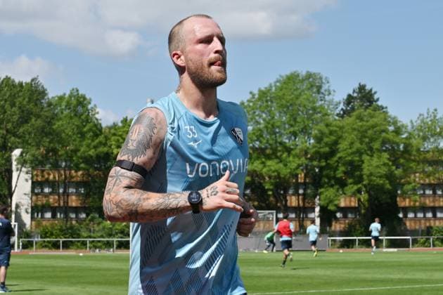 Philipp Hofmann (VfL Bochum) beim Lauftraining 25.06.2025, Fussball 2. Bundesliga, Saison 2025 2026, Trainingsauftakt VfL Bochum Bochum Nordrhein Westfalen Deutschland