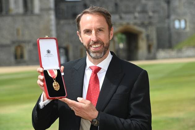 Sport Themen der Woche KW26 Sport Bilder des Tages Fußball, Gareth Southgate in den Ritterstand erhoben worden Sir Gareth Southgate Investiture at Windsor Castle Sir Gareth Southgate Investiture. The former England manager receives knighthood at Windsor Castle,, Credit:Eddie Mulholland for The Telegraph Avalon UK, Windsor  Copyright: xEddiexMulhollandxforxThexTelegraphx xAvalonx 0823143399st
