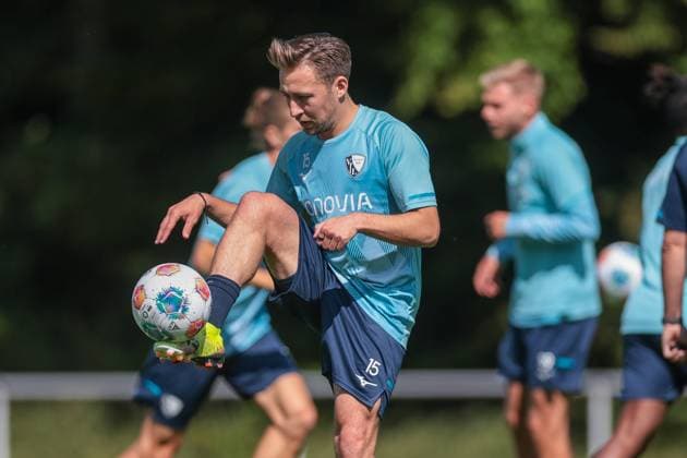 25.06.2025, Trainingsauftakt VfL Bochum 1848, Felix Passlack (VfL Bochum 1848), Bochum Trainingsgelände VfL Bochum 1848 NRW Deutschland xRHR-FOTO DEx