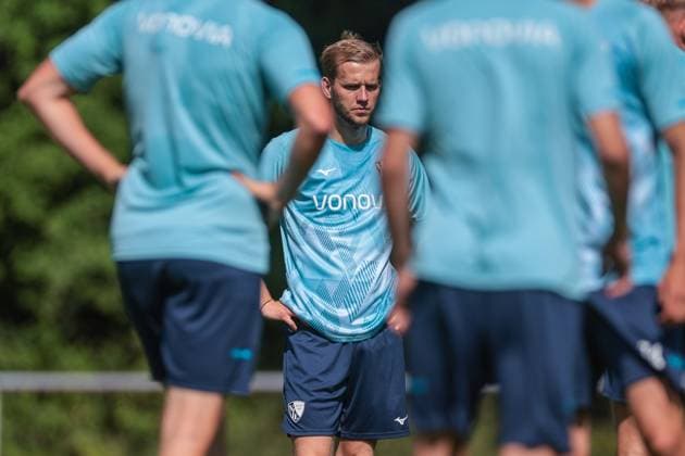 25.06.2025, Trainingsauftakt VfL Bochum 1848, Lars Holtkamp (VfL Bochum 1848), Bochum Trainingsgelände VfL Bochum 1848 NRW Deutschland xRHR-FOTO DEx