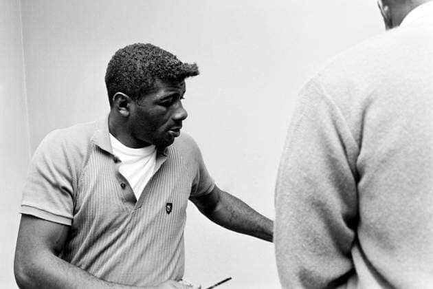 680914 Boxning, VM, Floyd Patterson - Jimmy Ellis: Floyd Patterson efter matchen. *** 680914 Boxing, World Championships, Floyd Patterson Jimmy Ellis Floyd Patterson after the match  Copyright: BILDBYRAN BB680914BB015