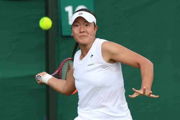 TENIS WIMBLEDON 2025 LONDYN 240625 N Z JAPONKA SAYAKA ISHII MARCIN CHOLEWINSKI NEWSPIX.PL TENNIS WIMBLEDON 2025 LONDON 24062025 SAYAKA ISHII OF JAPAN IN THE FIRST ROUND OF QUALIFICATION NEWSPIX.PL --- newspix.pl 