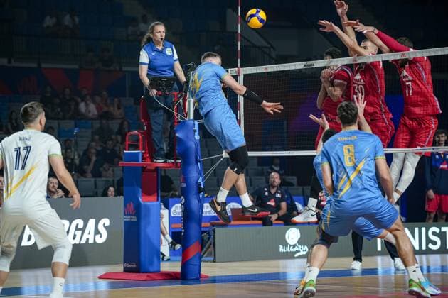 Volleyball - FIVB Men s Volleyball Nations League - Ukraine - France - 25.06.2025 Huetz, Clevenot Bulgaria Copyright: xYulianxTodorovx