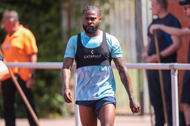 25.06.2025, Trainingsauftakt VfL Bochum 1848, Moritz-Broni Kwarteng (VfL Bochum 1848) absolviert ein individuelles Training, Bochum Trainingsgelände VfL Bochum 1848 NRW Deutschland xRHR-FOTO DEx