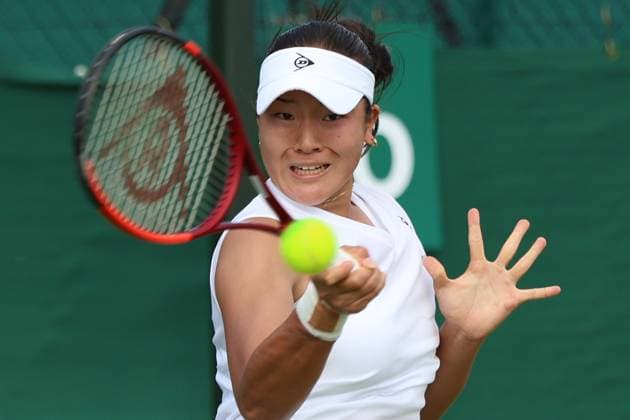 TENIS WIMBLEDON 2025 LONDYN 240625 N Z JAPONKA SAYAKA ISHII W PIERWSZEJ RUNDZIE KWALIFIKACJI MARCIN CHOLEWINSKI NEWSPIX.PL TENNIS WIMBLEDON 2025 LONDON 24062025 SAYAKA ISHII OF JAPAN IN THE FIRST ROUND OF QUALIFICATION NEWSPIX.PL --- newspix.pl 