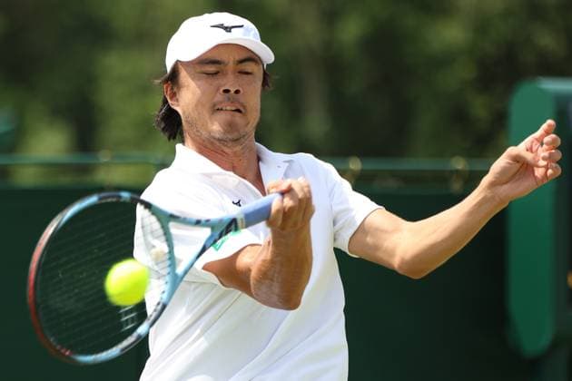 TENIS WIMBLEDON 2025 LONDYN 250625 N Z JAPONCZYK TARO DANIEL W DRUGIEJ RUNDZIE KWALIFIKACJI MARCIN CHOLEWINSKI NEWSPIX.PL TENNIS WIMBLEDON 2025 LONDON 25062025 TARO DANIEL OF JAPAN IN THE SECOND ROUND OF QUALIFICATION NEWSPIX.PL --- newspix.pl 
