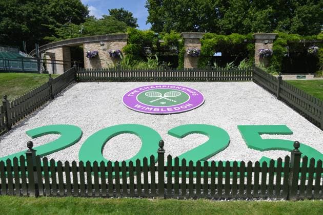 Wimbledon Tennis Championships - Practice Day LONDON, UNITED KINGDOM - JUNE 25: A general view of the All England, All England Lawn Tennis and Croquet Club ahead of the Wimbledon tennis championships in London, United Kingdom on June 25, 2025. Ray Tang Anadolu London United Kingdom. Editorial use only. Please get in touch for any other usage.  Copyright: x2025xAnadoluxRayxTangx