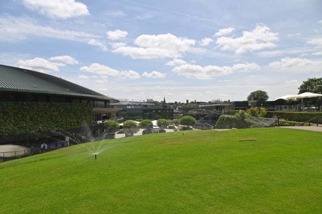 Wimbledon Tennis Championships - Practice Day LONDON, UNITED KINGDOM - JUNE 25: A general view of the All England, All England Lawn Tennis and Croquet Club ahead of the Wimbledon tennis championships in London, United Kingdom on June 25, 2025. Ray Tang Anadolu London United Kingdom. Editorial use only. Please get in touch for any other usage.  Copyright: x2025xAnadoluxRayxTangx
