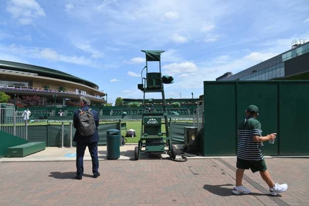 Wimbledon Tennis Championships - Practice Day LONDON, UNITED KINGDOM - JUNE 25: A general view of the All England, All England Lawn Tennis and Croquet Club ahead of the Wimbledon tennis championships in London, United Kingdom on June 25, 2025. Ray Tang Anadolu London United Kingdom. Editorial use only. Please get in touch for any other usage.  Copyright: x2025xAnadoluxRayxTangx