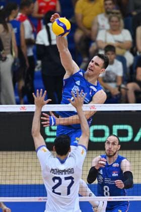 SERBIA vs IRAN ALEKSANDAR NEDELJKOVIC volleyball Serbia vs Iran VNL Volleyball nations league Beogradska arena hall, Belgrade 25.06.2025 Foto: VOLLEYBALL, FIVB VOLLEYBALL NATIONS LEAGUE, SERBIA, IRAN Belgrade Belgrade arena Serbia Copyright: xMarkoxMetlas xMNxPressx
