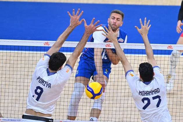 SERBIA vs IRAN NEMANJA MASULOVIC volleyball Serbia vs Iran VNL Volleyball nations league Beogradska arena hall, Belgrade 25.06.2025 Foto: VOLLEYBALL, FIVB VOLLEYBALL NATIONS LEAGUE, SERBIA, IRAN Belgrade Belgrade arena Serbia Copyright: xMarkoxMetlas xMNxPressx
