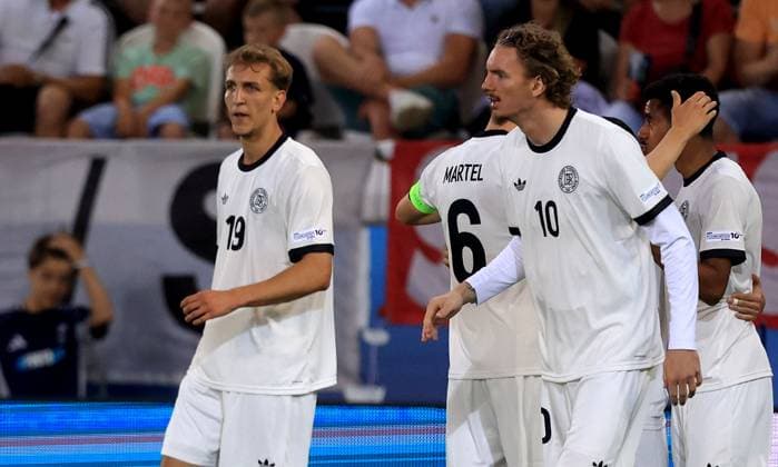 25.06.2025 Kosice(Slovakia) Germany- France semi final U21, U 21 U-21 Under-21 European men s football championship Nelson Weiper,Nick Woltemade Germany :