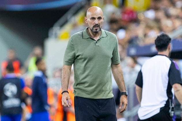 UEFA U21, U 21 Europameisterschaft, Halbfinale: Deutschland - Frankreich; 25.06.2025 Antonio di Salvo (Deutschland, Cheftrainer) bei der UEFA U21-Europameisterschaft im Halbfinalspiel Deutschland - Frankreich, am 25.06.2025, Kosice Football Arena, Kosice, Slowakei Copyright: xBEAUTIFULxSPORTS Meuselx