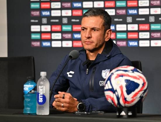 Ahead of Al Hilal vs Pachuca - FIFA Club World Cup 2025 NASHVILLE, TENNESSEE, US - JUNE 25: Head coach Jaime Lozano of CF Pachuca speaks during a press conference, PK, Pressekonferenz ahead of their FIFA Club World Cup 2025 match between Al Hilal and CF Pachuca at GEODIS Park on June 25, 2025 in Nashville, Tennessee, United States. Waleed Zein Anadolu Tennessee United States. Editorial use only. Please get in touch for any other usage.  Copyright: x2025xAnadoluxWaleedxZeinx