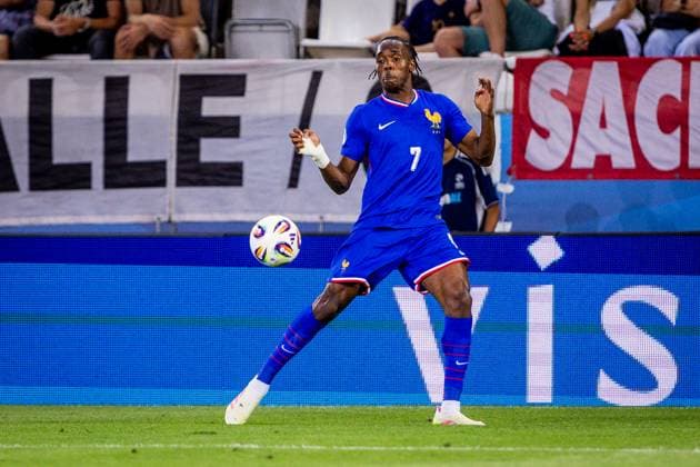 GERMANY U21, U 21 - FRANCE U21 Mathys Tel of France during the UEFA European Under-21 Championship 2025 Semifinal football match between Germany U21 and France U21. Kosicka Futbalova Arena - Kosice Football Arena (KFA), Kosice, Slovakia, June 25, 2025. Photo by Branislav Racko Copyright: xx 080A6203