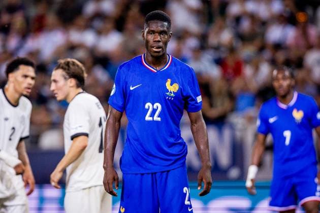 GERMANY U21, U 21 - FRANCE U21 Thierno Barry of France during the UEFA European Under-21 Championship 2025 Semifinal football match between Germany U21 and France U21. Kosicka Futbalova Arena - Kosice Football Arena (KFA), Kosice, Slovakia, June 25, 2025. Photo by Branislav Racko Copyright: xx 080A6310