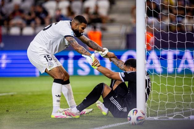 GERMANY U21, U 21 - FRANCE U21 Jamil Siebert, Noah Atubolu of Germany during the UEFA European Under-21 Championship 2025 Semifinal football match between Germany U21 and France U21. Kosicka Futbalova Arena - Kosice Football Arena (KFA), Kosice, Slovakia, June 25, 2025. Photo by Branislav Racko Copyright: xx 080A6481