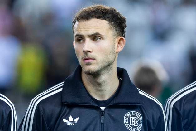UEFA U21, U 21 Europameisterschaft, Halbfinale: Deutschland - Frankreich; 25.06.2025 Max Rosenfelder (Deutschland, 5) bei der UEFA U21-Europameisterschaft vor dem Halbfinalspiel Deutschland - Frankreich, am 25.06.2025, Kosice Football Arena, Kosice, Slowakei Copyright: xBEAUTIFULxSPORTS Meuselx
